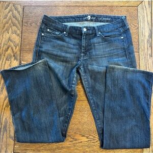7 For All Mankind Dark Blue Flare Jeans
